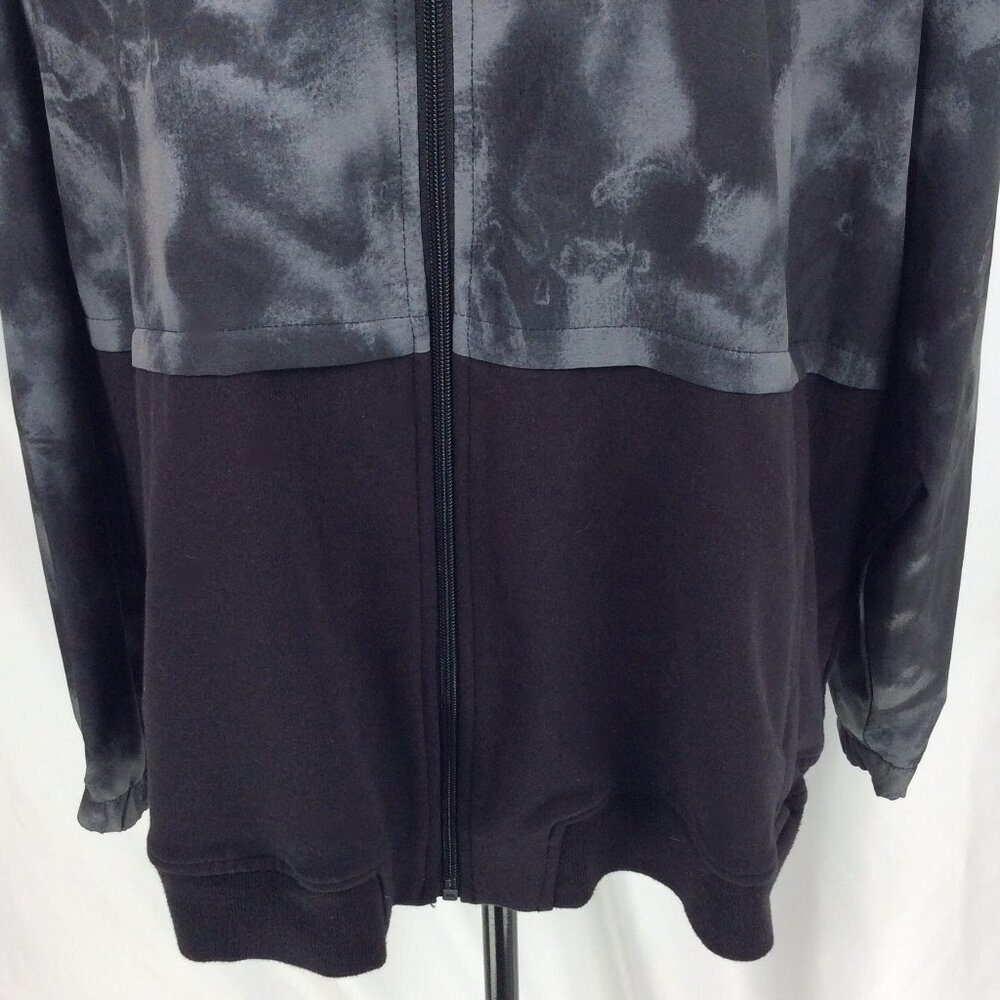 Tek Gear DryTek Plus Size Mixed Media Windbreaker Jacket Womens 1X Black Workout - Picture 7 of 11
